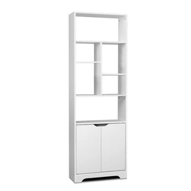 Artiss Bookshelf with Cabinet - GINA White