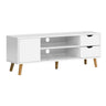 Artiss TV Cabinet Entertainment Unit 120cm White Larin