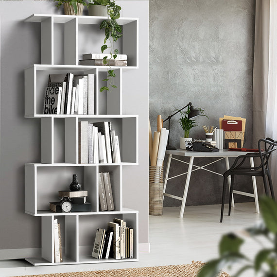 Artiss Bookshelf 5 Tiers - RITA White