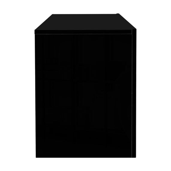 Artiss TV Cabinet Entertainment Unit Stand RGB LED Gloss Furniture 130cm Black