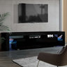 Artiss Entertainment Unit TV Cabinet LED 189cm Black Elo