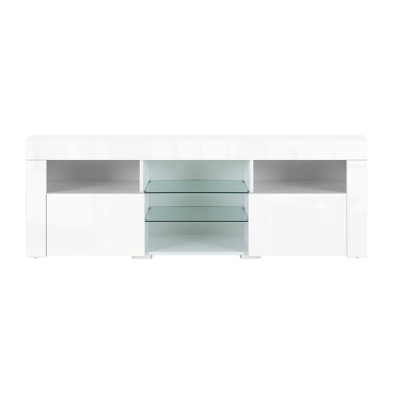 Artiss Entertainment Unit TV Cabinet LED 160cm White Bobi