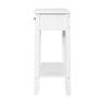 Artiss Bedside Table 1 Drawer with Shelf - BOWIE White