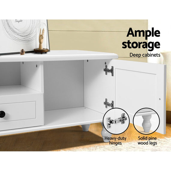 Artiss TV Cabinet Entertainment Unit 160cm White Kubi