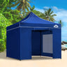 Instahut Gazebo 3x3 Pop Up Marquee Folding Tent Wedding Gazebos Camping Outdoor Shade Canopy Blue