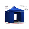 Instahut Gazebo Pop Up Marquee 3x3 Folding Wedding Tent Gazebos Shade Blue