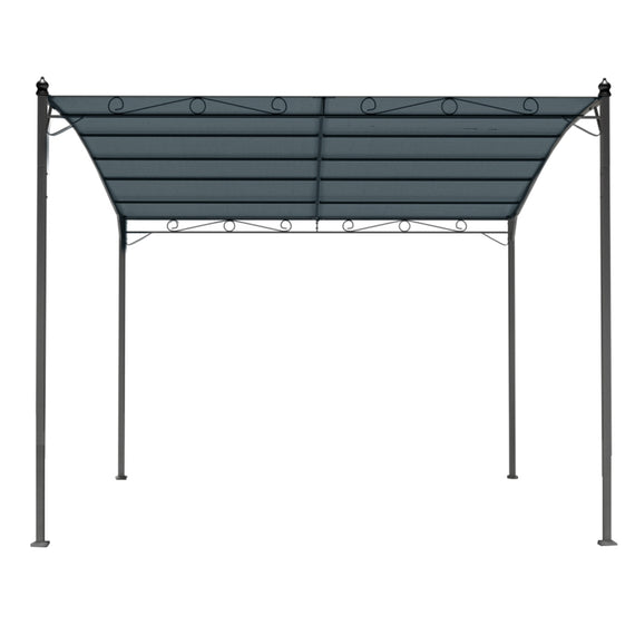 Instahut Gazebo 3m Party Marquee Outdoor Wedding Tent Iron Art Canopy Grey