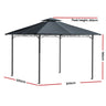 Instahut Gazebo 3x3 Party Marquee Outdoor Wedding Party Tent Iron Art Canopy