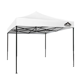 Instahut Gazebo Pop Up Marquee 3x3m Folding Tent Wedding Outdoor Camping Canopy Gazebos Shade White