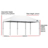 Instahut Gazebo Pop Up Marquee 3x6m Folding Tent Wedding Outdoor Camping Canopy Gazebos Shade White