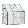 Greenfingers Greenhouse 1.9x1.27x2.13M Lean-to Aluminium Polycarbonate Green House Garden Shed