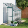 Greenfingers Greenhouse 1.9x1.27x2.13M Lean-to Aluminium Polycarbonate Green House Garden Shed