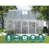 Greenfingers Greenhouse 3x2.5x1.95M Aluminium Polycarbonate Green House Garden Shed