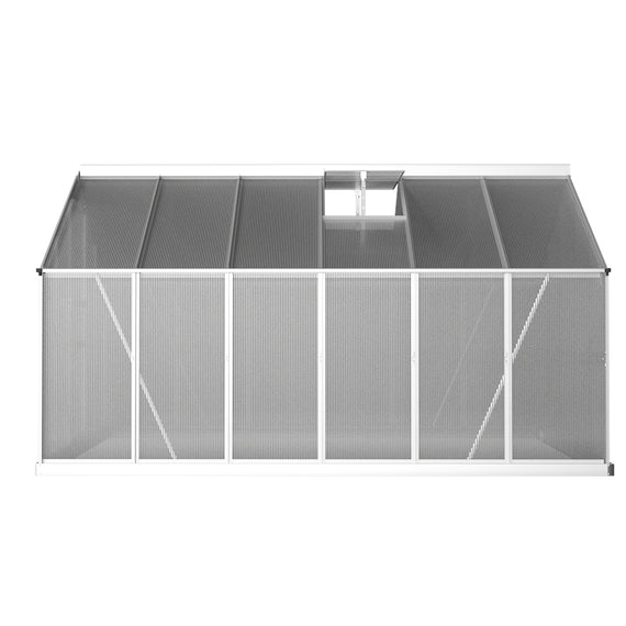 Greenfingers Greenhouse 3.6x2.5x1.95M Aluminium Polycarbonate Green House Garden Shed