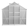 Greenfingers Greenhouse 4.1x2.5x2.26M Double Doors Aluminium Green House Garden Shed