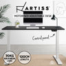 Artiss Standing Desk Adjustable Height Desk Electric Motorised White Frame Black Desk Top 120cm