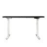 Artiss Standing Desk Adjustable Height Desk Dual Motor Electric White Frame Black Desk Top 120cm