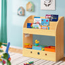 Keezi Kids Bookshelf Children Toys Storage Shelf Rack Organiser Bookcase Display
