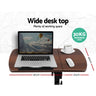 Artiss Laptop Desk Table Fan Cooling Walnut 60CM