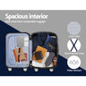 Wanderlite 2pcs Luggage Trolley Set Travel Suitcase Carry On Hard Case Lightweight Blue