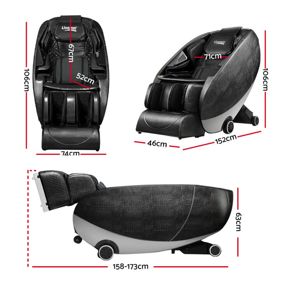 Livemor Massage Chair Electric Recliner SL-track Massager Hestia