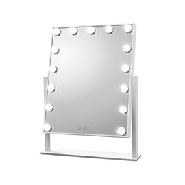 Embellir Makeup Mirror 40X50cm Hollywood with Light Round 360� Rotation 15 LED