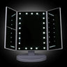 Embellir Makeup Mirror 1X2X3X Magnifying with 22 LED light Tri-fold Storage