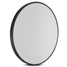 Embellir Wall Mirror Makeup 80cm Home Decor Framed Mirrors Bathroom Round Black