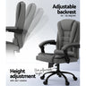 Artiss 2 Point Massage Office Chair Fabric Black