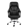 Artiss Executive Office Chair Leather Footrest Black