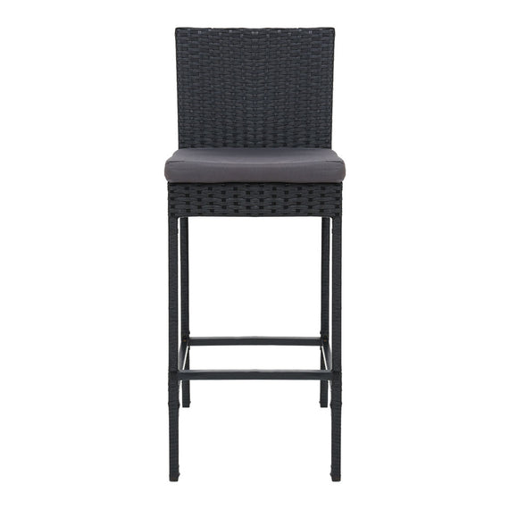 Gardeon Set of 4 Outdoor Bar Stools Dining Chairs Wicker Furniture