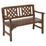 Gardeon Outdoor Garden Bench Wooden Chair 2 Seat Patio Furniture Lounge Natural