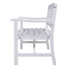 Gardeon Outdoor Garden Bench Wooden Chair 3 Seat Patio Furniture Lounge White