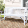 Gardeon 5FT Outdoor Garden Bench Wooden 3 Seat Chair Patio Furniture White