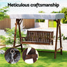 Gardeon Wooden Swing Chair Garden Bench Canopy 3 Seater Outdoor Furniture