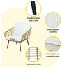 Gardeon 4-Piece Outdoor Sofa Set Rattan Lounge Setting Table Chairs