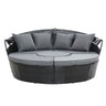 Gardeon Sun Lounge Setting Wicker Lounger Day Bed Patio Outdoor Furniture Black