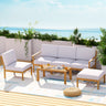 Gardeon 5-Seater Outdoor Sofa Set Wooden Lounge Setting 6PCS