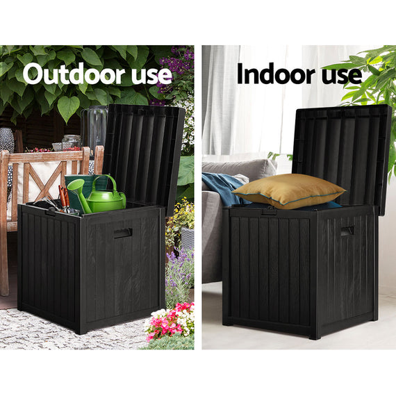 Gardeon Outdoor Storage Box 195L Bench Seat Garden Deck Toy Tool Sheds