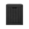 Gardeon Outdoor Storage Box 118L Container Lockable Indoor Garden Toy Tool Shed Black