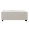 Artiss Storage Ottoman Blanket Box 97cm Linen Beige