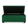 Artiss Storage Ottoman Blanket Box 98cm Velvet Green