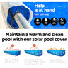 Aquabuddy Pool Cover 500 Micron 10x4m Blue Swimming Pool Solar Blanket 5.5m Roller