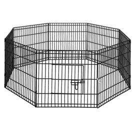 i.Pet 24" 8 Panel Dog Playpen Pet Fence Exercise Cage Enclosure Play Pen