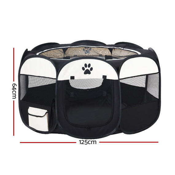 i.Pet Dog Playpen Pet Playpen Enclosure Crate 8 Panel Play Pen Tent Bag Puppy Fence 2XL