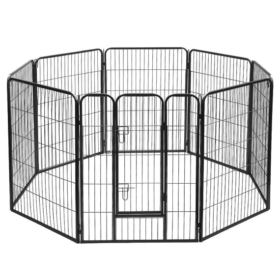 i.Pet 40" 8 Panel Dog Playpen Pet Exercise Cage Enclosure Fence Play Pen