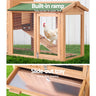 i.Pet Chicken Coop Rabbit Hutch 138cm x 44cm x 85cm Large House Run Cage Wooden Outdoor