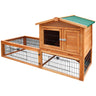 i.Pet Chicken Coop 155cm x 49cm x 90cm Rabbit Hutch Large Run Wooden Cage House Outdoor