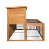 i.Pet Chicken Coop 96cm x 96cm x 100cm Rabbit Hutch Large Run Wooden Cage Outdoor House