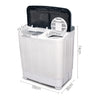 Devanti Portable Washing Machine Twin Tub 5KG White